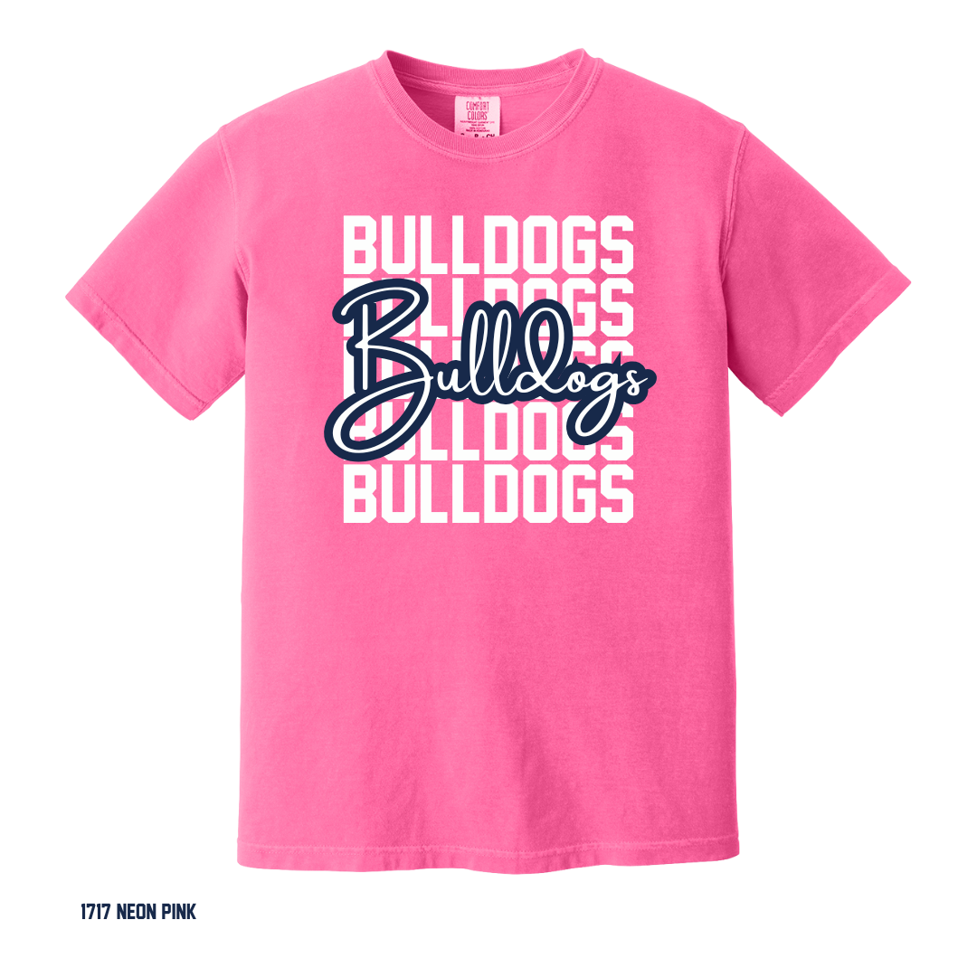 Bulldogs - PINK OUT Adult 1717 Comfort Colors® Heavyweight Ring Spun Tee