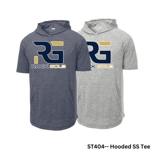Rock Gold Hooded Short Sleeve Tee