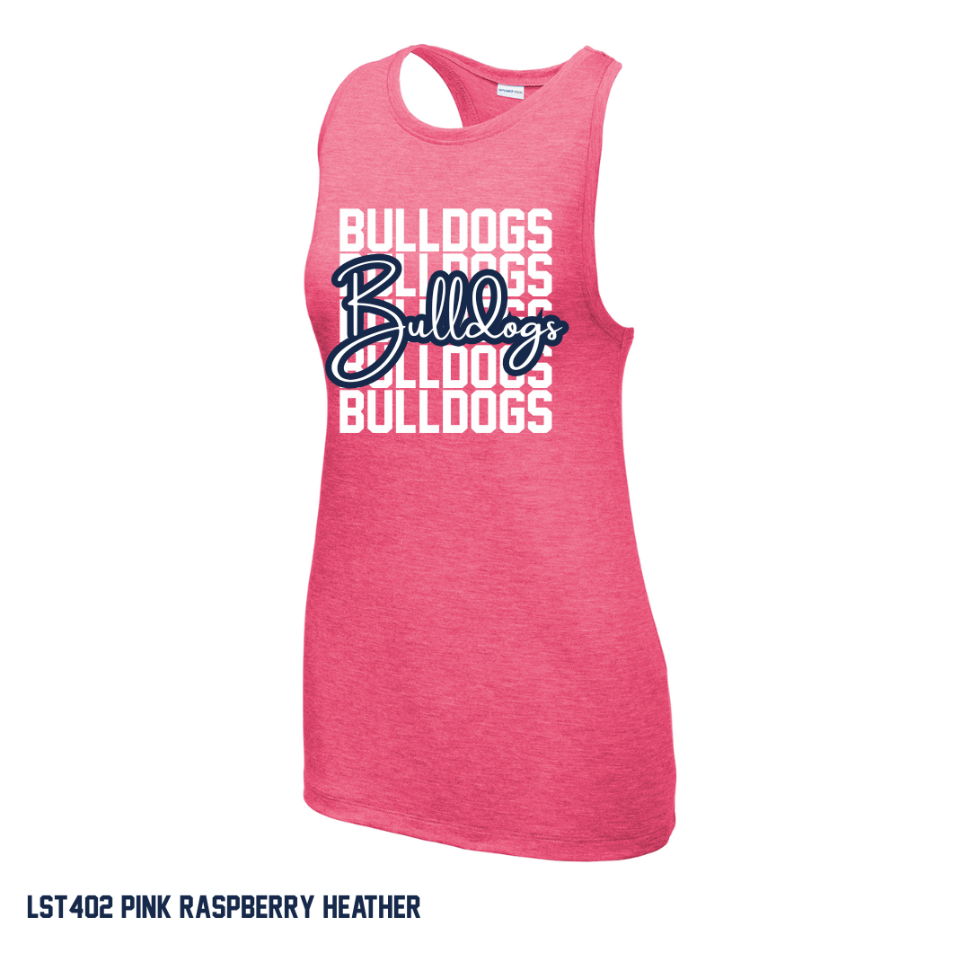 Bulldogs - PINK OUT Women's LST402 Sport-Tek® Women's PosiCharge® Tri-Blend Wicking Tank