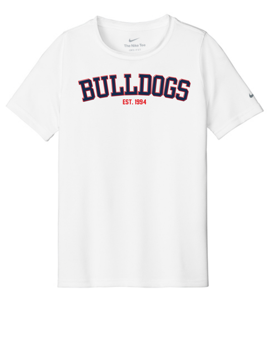 Bulldogs - Youth, Adult, Women's NKDX8730 / NKDX8734 / NKDX8787 Nike Swoosh Sleeve rLegend Tee