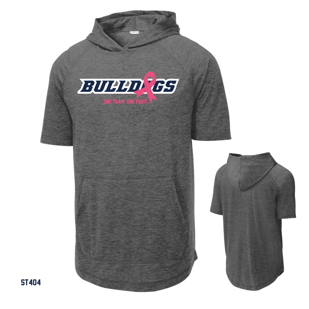 Bulldogs - PINK OUT ST404 Sport-Tek ® PosiCharge ® Tri-Blend Wicking Short Sleeve Hoodie (Copy)