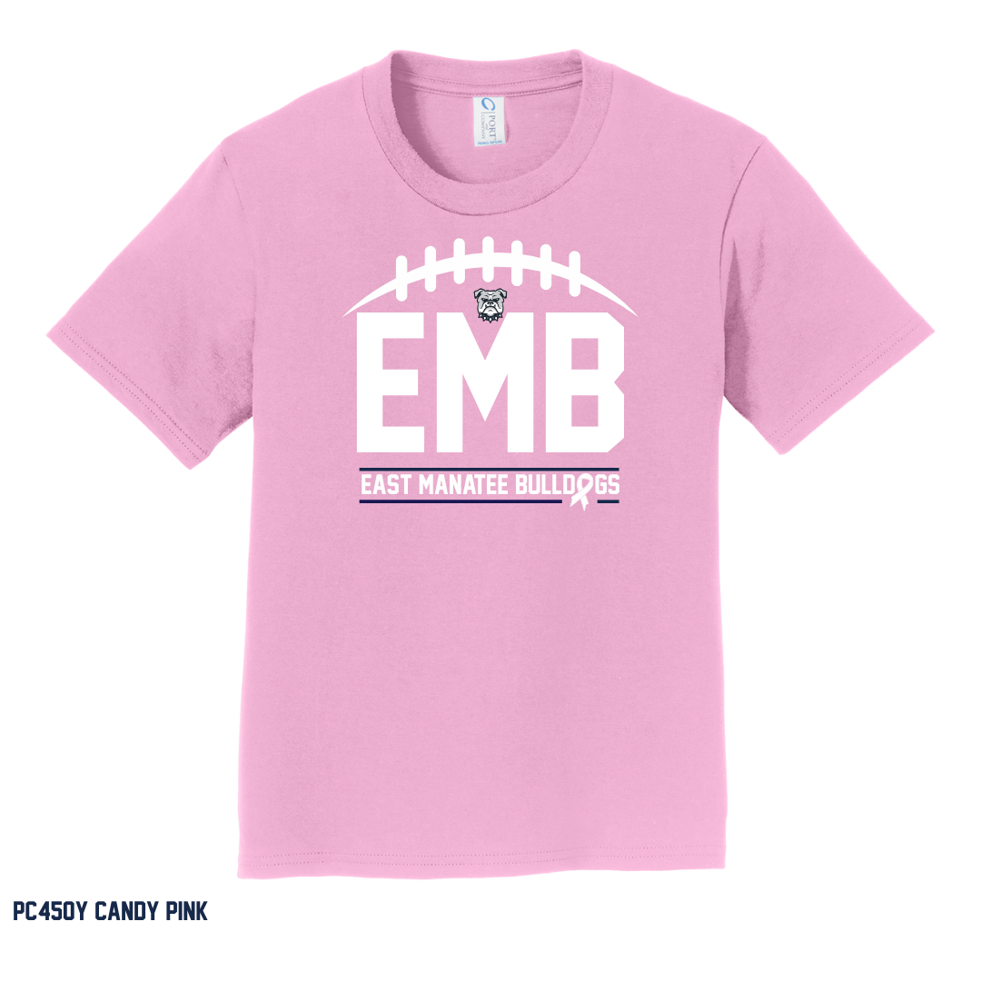 Bulldogs - PINK OUT Youth PC450Y Port & Co™ Youth Fan Favorite™ Tee