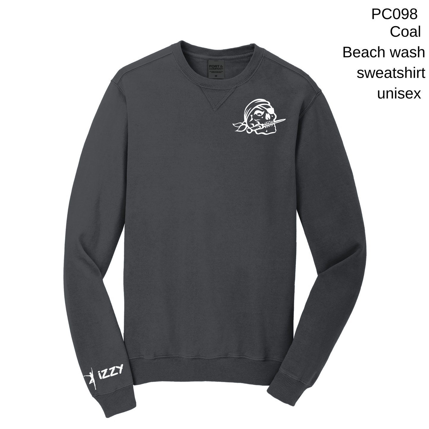 BRHS Black Pearls PC098 - Pirate Skull, Black Pearl Dance on back (White letters on grey, black letters on white)