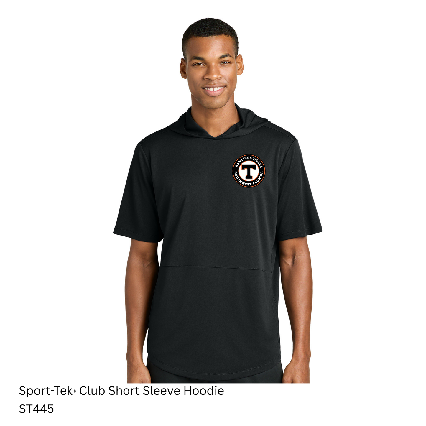 Rawlings Tigers - ST445 Adult Sport-Tek® Club Short Sleeve Hoodie