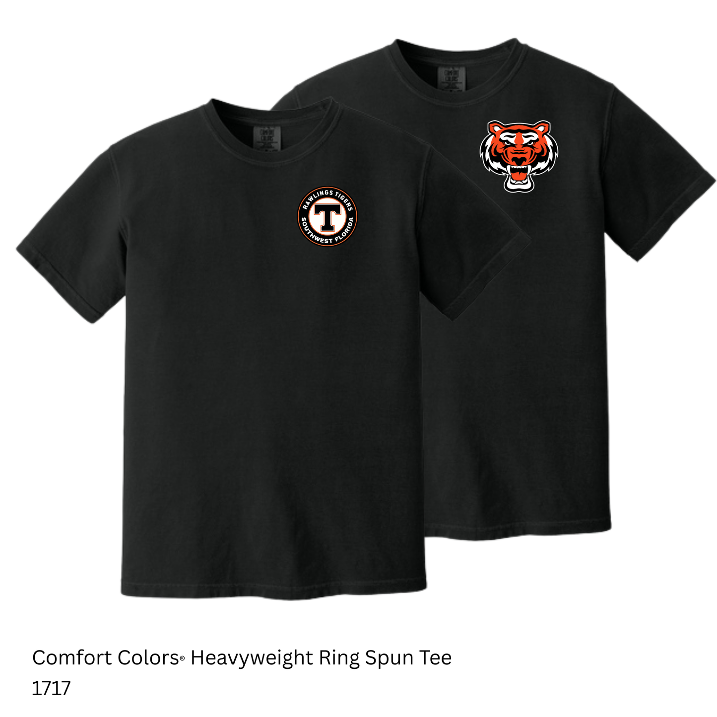 Rawlings Tigers - 1717/9018 Youth + Adult Comfort Colors® Heavyweight Ring Spun Tee