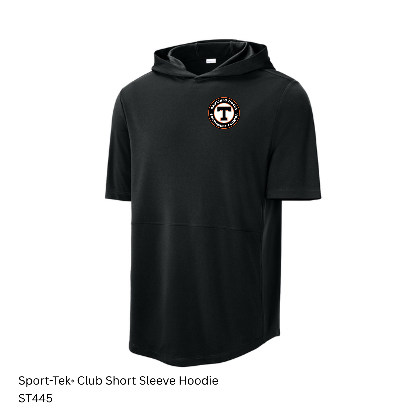Rawlings Tigers - ST445 Adult Sport-Tek® Club Short Sleeve Hoodie
