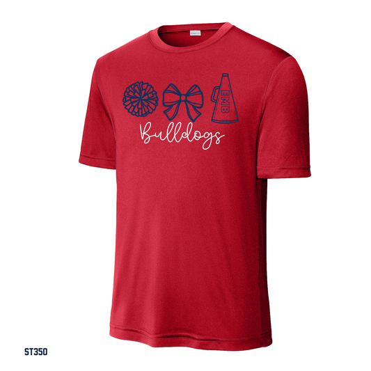 Bulldogs - CHEER Youth & Adult ST350 / YST250 Sport-Tek® PosiCharge® Competitor™ Tee