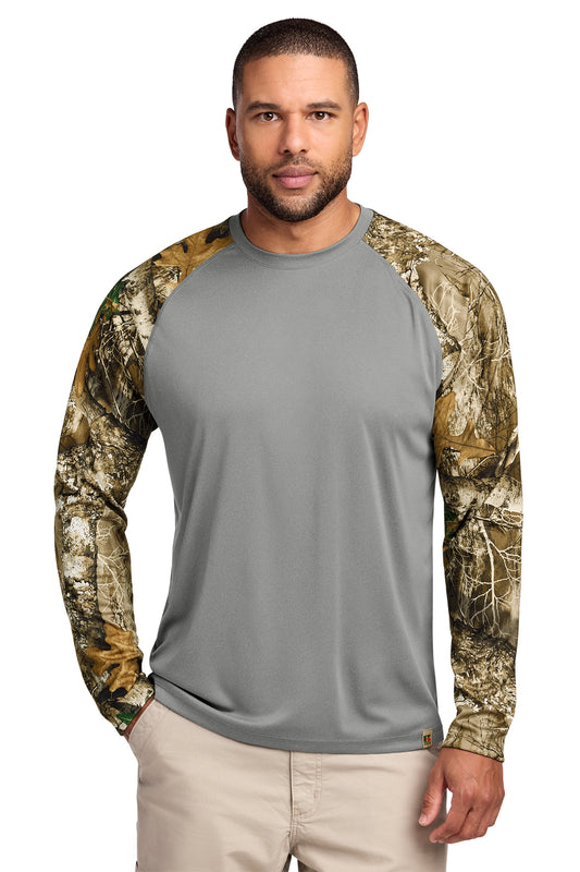 RU151LS Russell Outdoors™ Realtree® Colorblock Performance Long Sleeve Tee