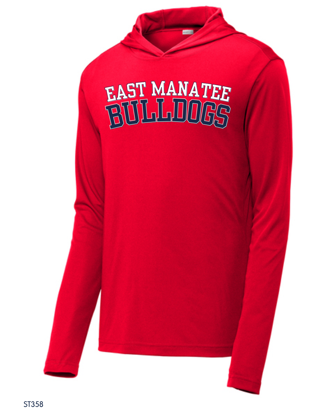 Bulldogs  - Adult ST358  Sport-Tek® PosiCharge® Competitor™ Hooded Pullover