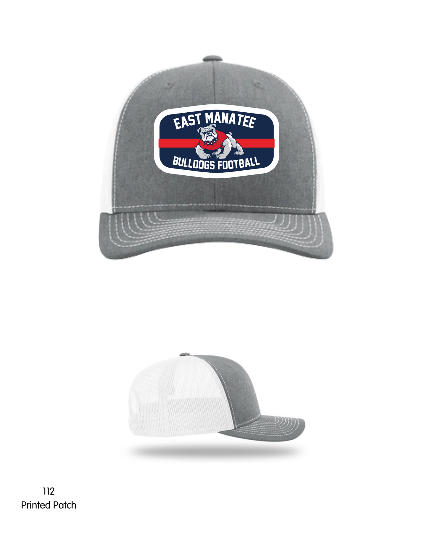 East Manatee Bulldogs - Hats with Printed Patch