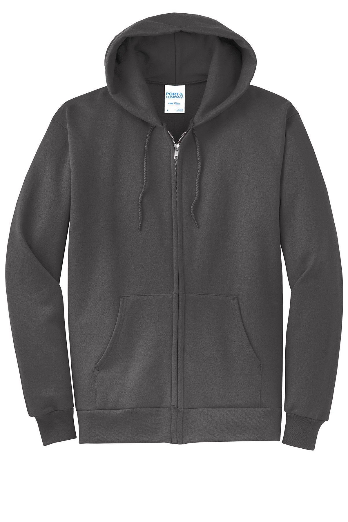 Port & Company® - Core Fleece Full-Zip Hooded Sweatshirt. PC78ZH