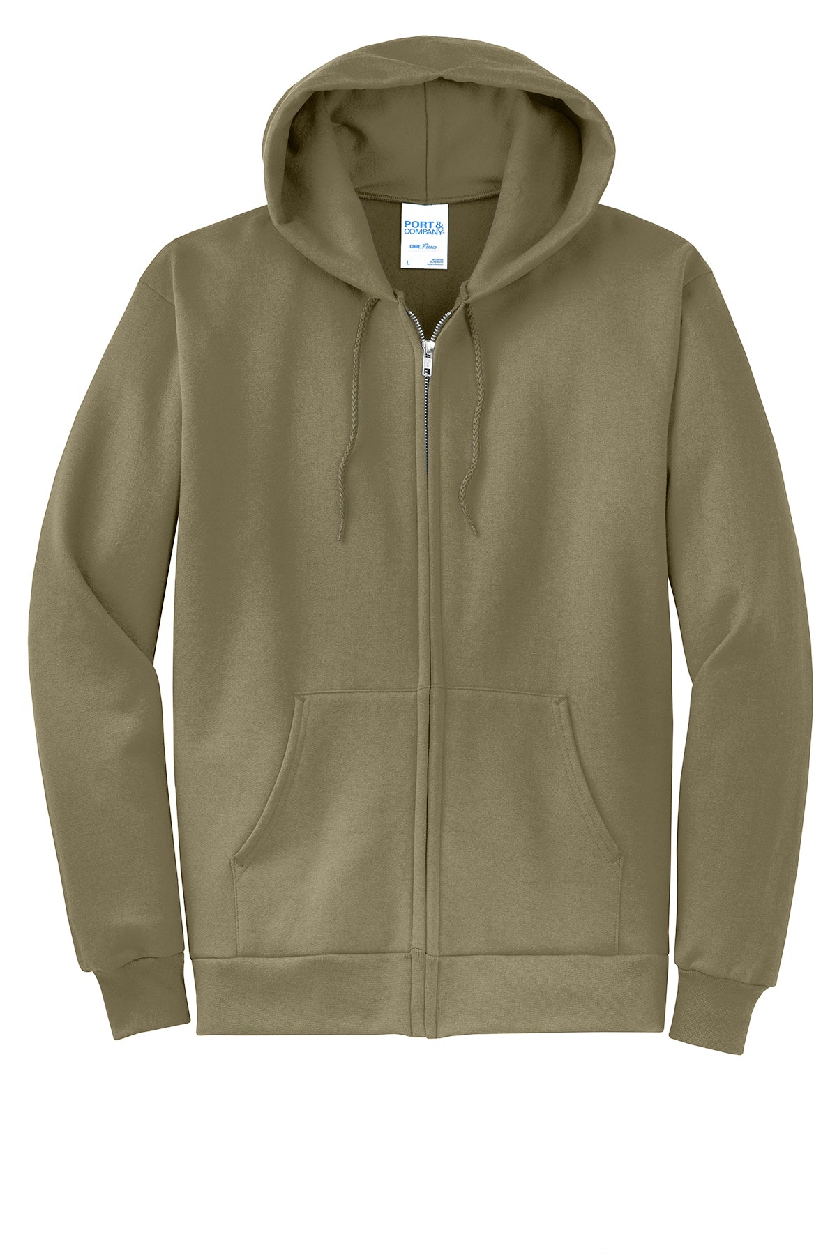 Port & Company® - Core Fleece Full-Zip Hooded Sweatshirt. PC78ZH