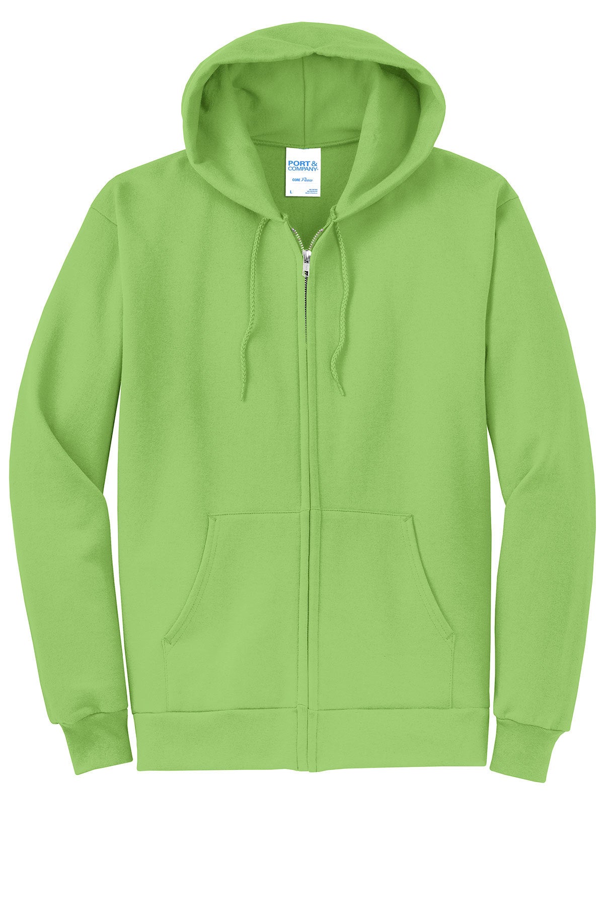 Port & Company® - Core Fleece Full-Zip Hooded Sweatshirt. PC78ZH