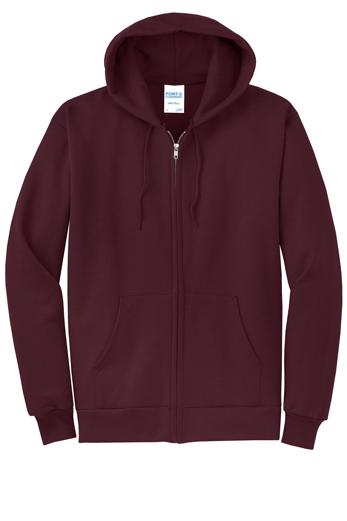 Port & Company® - Core Fleece Full-Zip Hooded Sweatshirt. PC78ZH