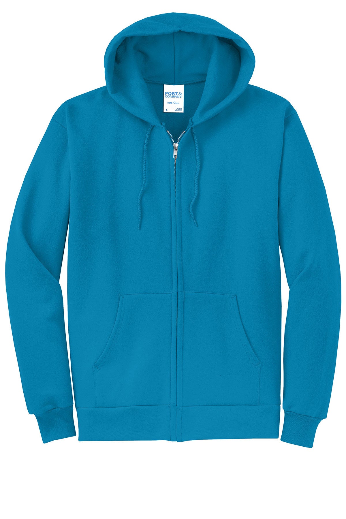 Port & Company® - Core Fleece Full-Zip Hooded Sweatshirt. PC78ZH