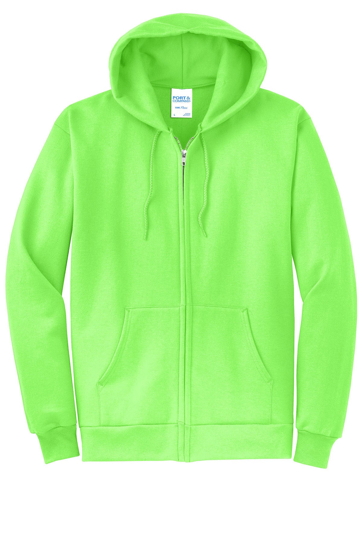 Port & Company® - Core Fleece Full-Zip Hooded Sweatshirt. PC78ZH