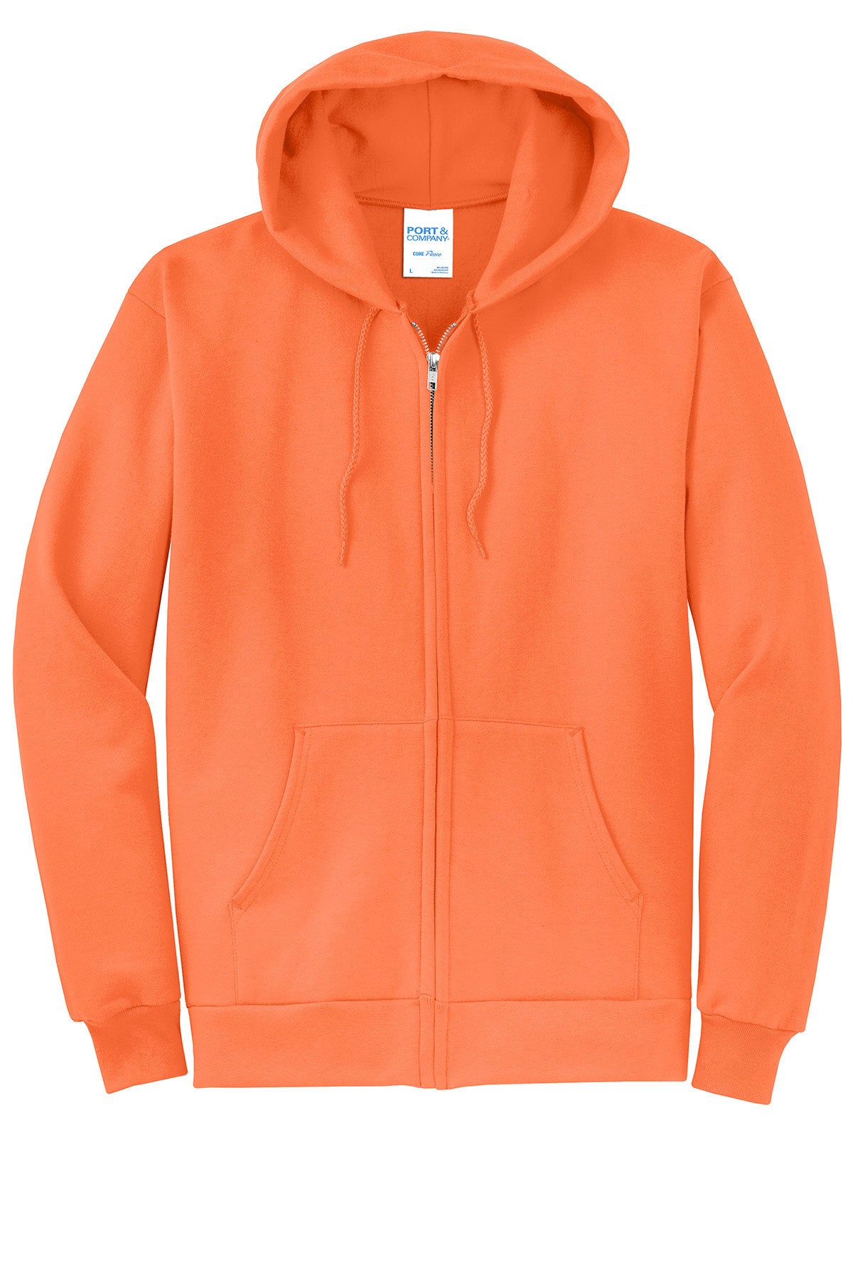 Port & Company® - Core Fleece Full-Zip Hooded Sweatshirt. PC78ZH