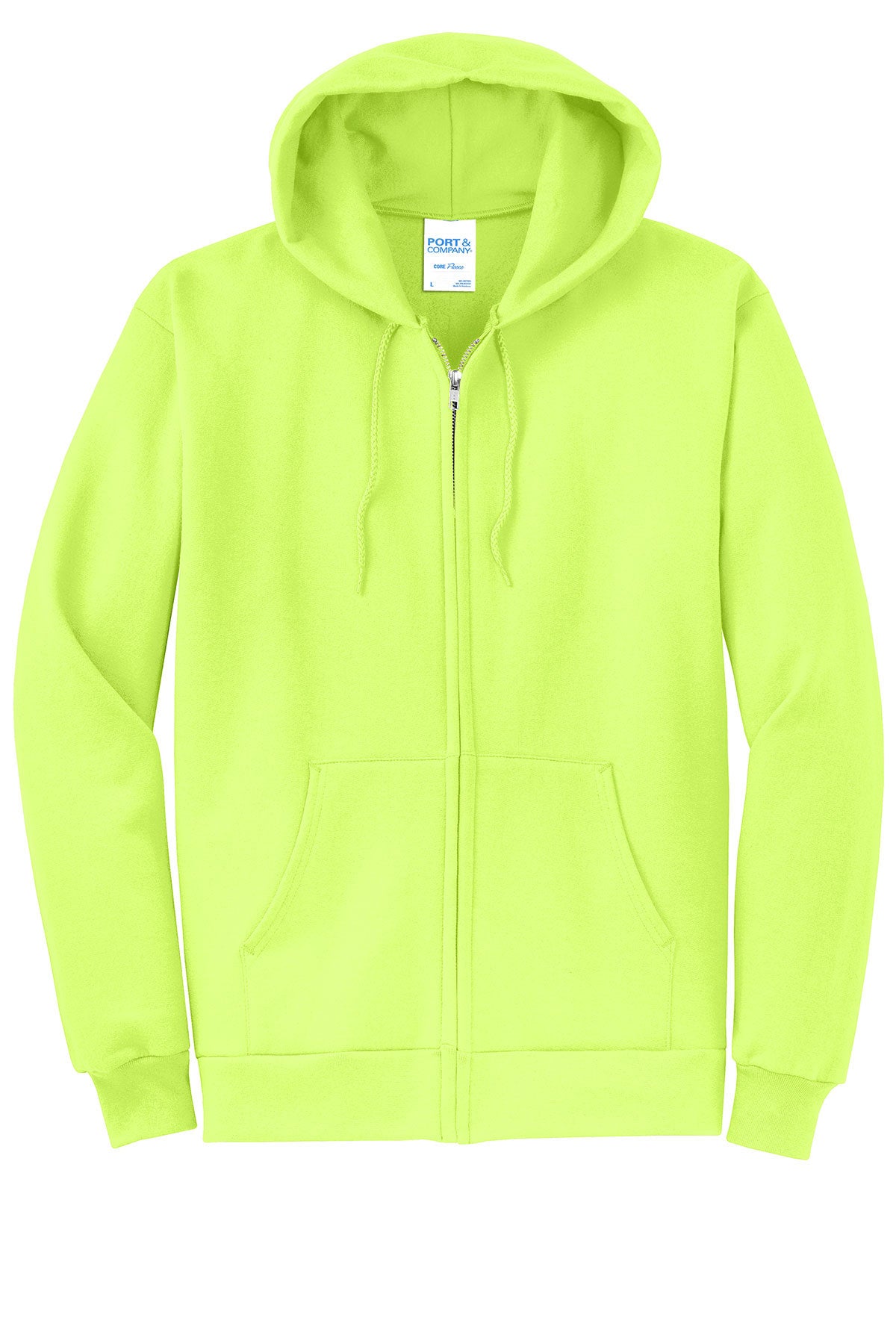 Port & Company® - Core Fleece Full-Zip Hooded Sweatshirt. PC78ZH