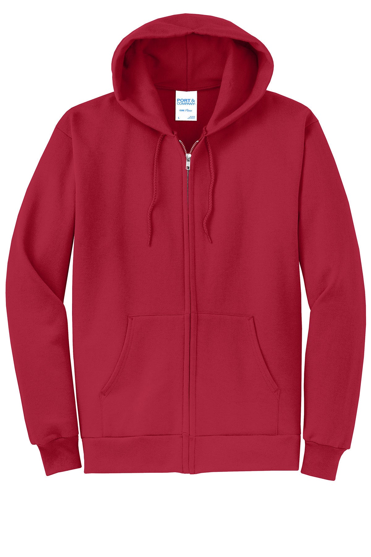 Port & Company® - Core Fleece Full-Zip Hooded Sweatshirt. PC78ZH