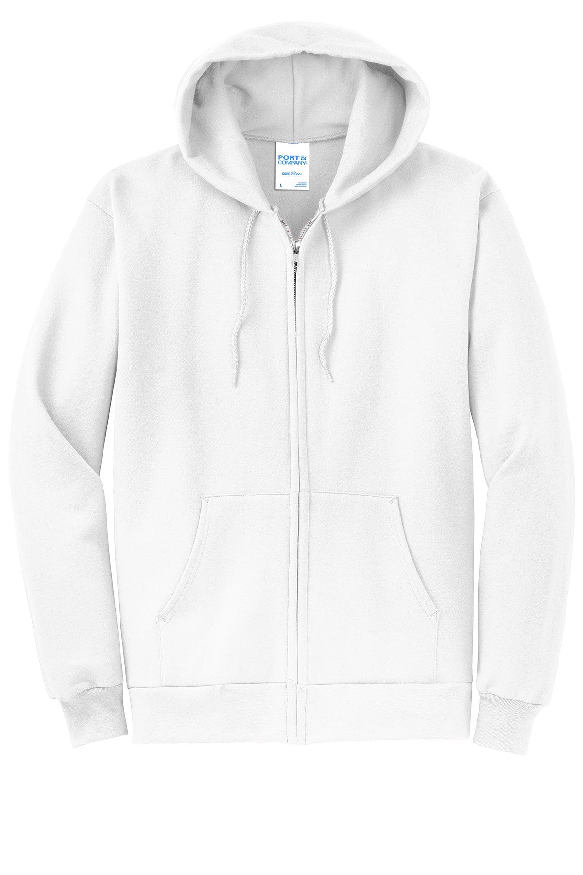 Port & Company® - Core Fleece Full-Zip Hooded Sweatshirt. PC78ZH