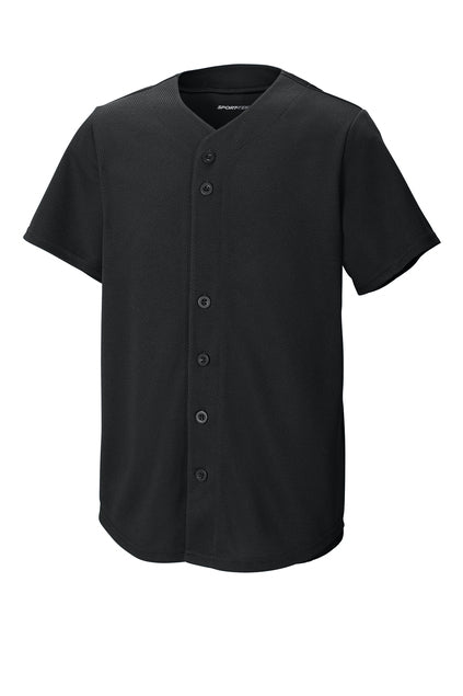 YST220  Sport-Tek® Youth PosiCharge® Tough Mesh Full-Button Jersey
