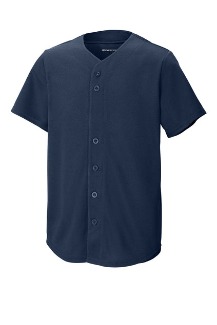 YST220  Sport-Tek® Youth PosiCharge® Tough Mesh Full-Button Jersey
