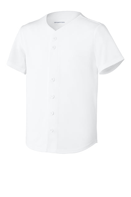 YST220  Sport-Tek® Youth PosiCharge® Tough Mesh Full-Button Jersey