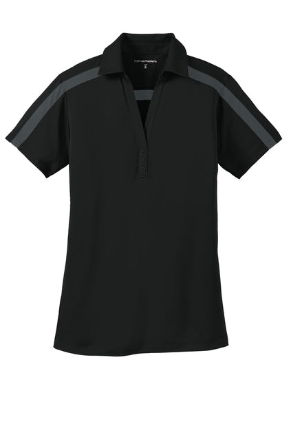 L547 Port Authority® Women's Silk Touch™ Performance Colorblock Stripe Polo