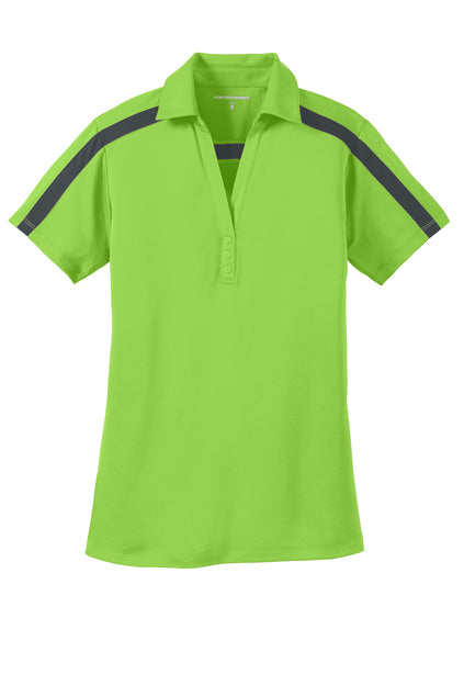 L547 Port Authority® Women's Silk Touch™ Performance Colorblock Stripe Polo