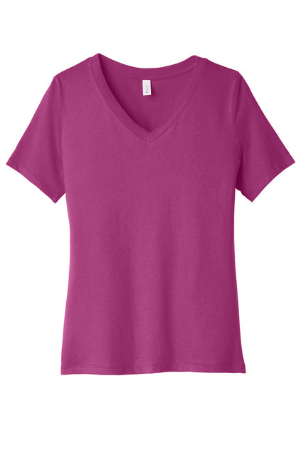 Bella and Canvas 6405 Ladies Relaxed Vneck Tee