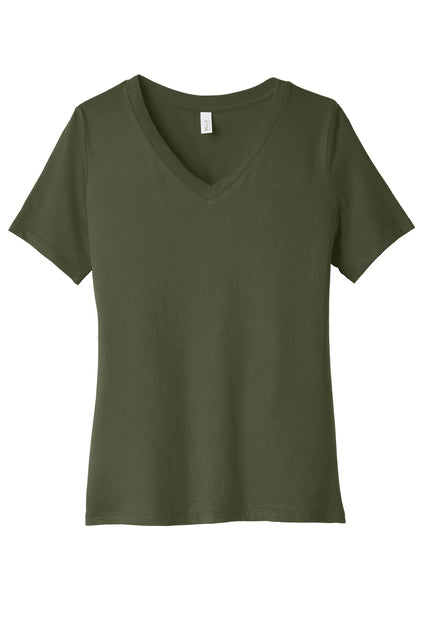Bella and Canvas 6405 Ladies Relaxed Vneck Tee