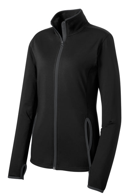 LST853 Sport-Tek® Women's Sport-Wick® Stretch Contrast Full-Zip Jacket