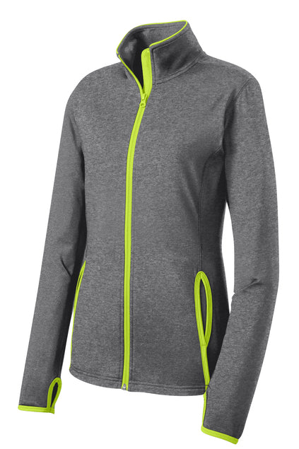 LST853 Sport-Tek® Women's Sport-Wick® Stretch Contrast Full-Zip Jacket