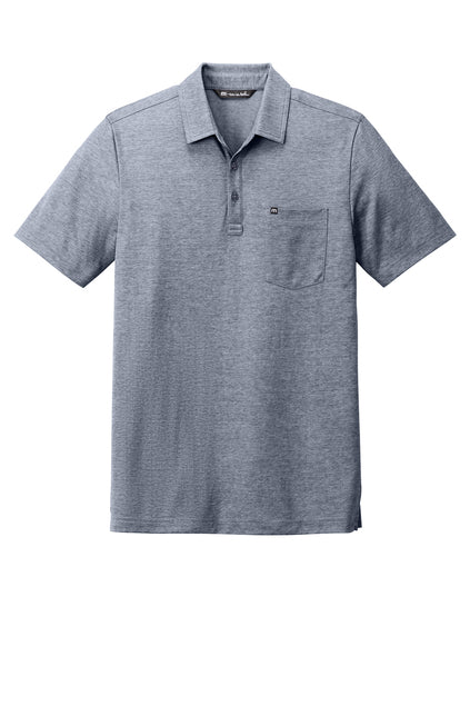 TM1MY404 TravisMathew Oceanside Heather Pocket Polo