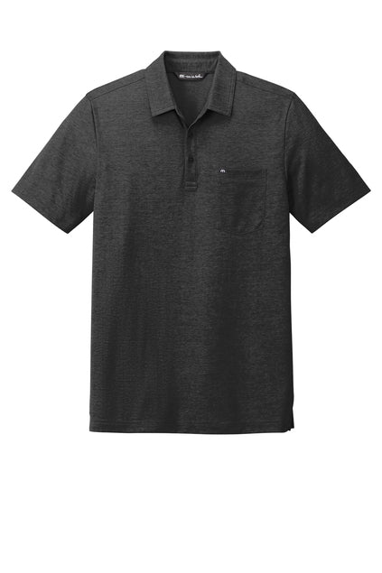 TM1MY404 TravisMathew Oceanside Heather Pocket Polo