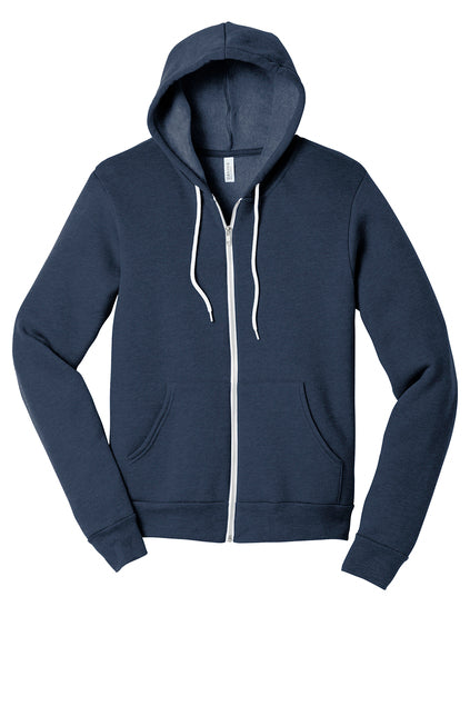 Bella + Canvas Unisex Sponge Fleece Full Zip Hoodie BC3739
