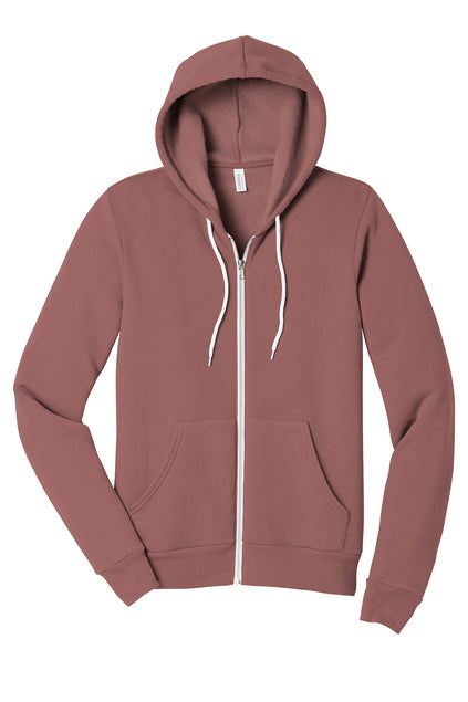 Bella + Canvas Unisex Sponge Fleece Full Zip Hoodie BC3739
