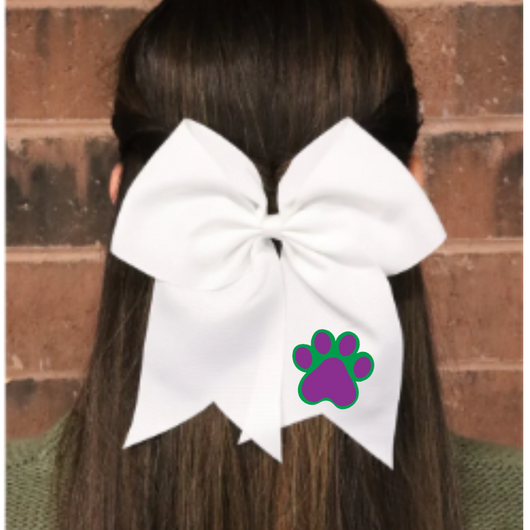 McNeal Elementary Bow with Glitter Logo