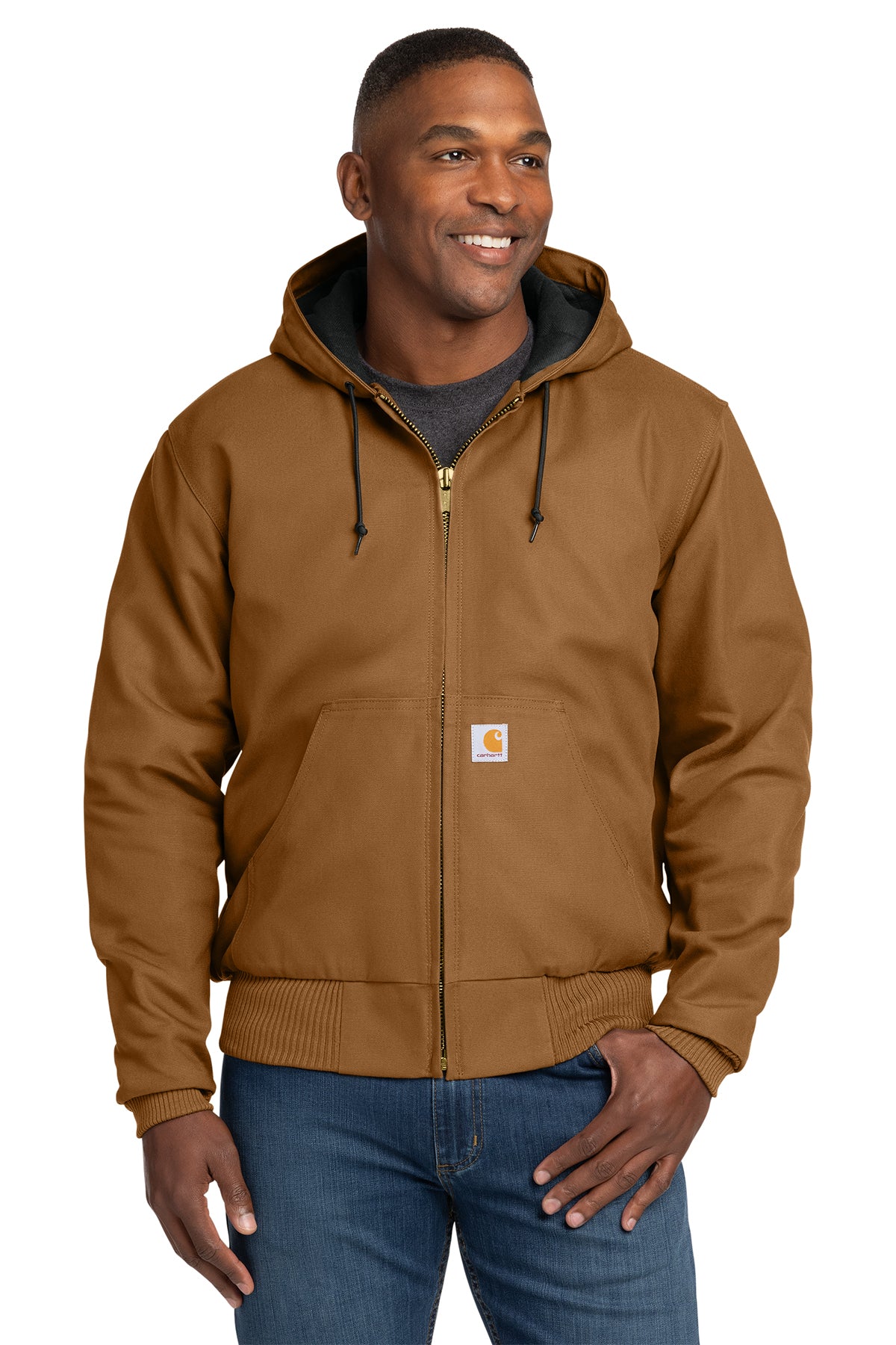 CT106677 Carhartt® Quilted-Flannel-Lined Duck Active Jacket
