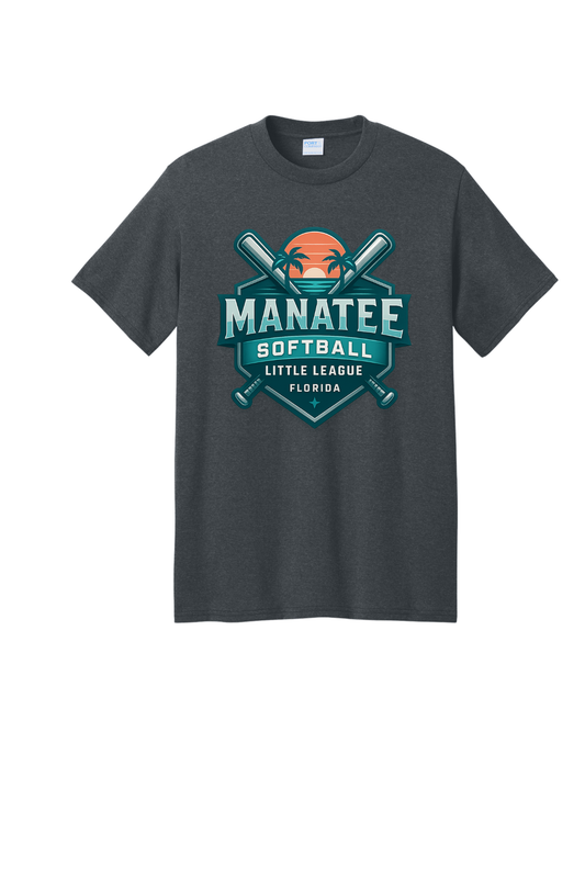 Manatee Softball PC01  Port & Co™ Core Blend Recycled Tee