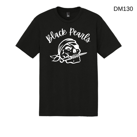 Black Pearls District Tri-blend DM130/Dm1350L - Pirate Head with Black Pearls