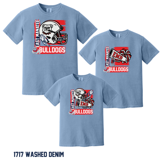 Bulldogs - Adult 1717 Comfort Colors® Heavyweight Ring Spun Tee