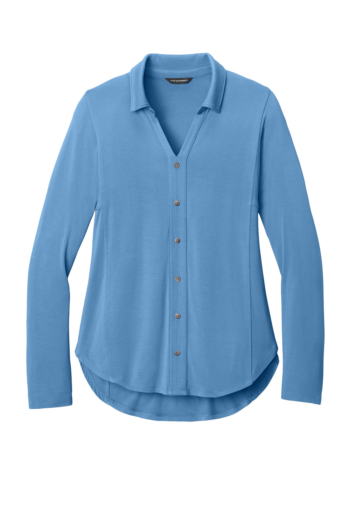 LK5602  Port Authority® Women’s Luxe Knit Button Tunic