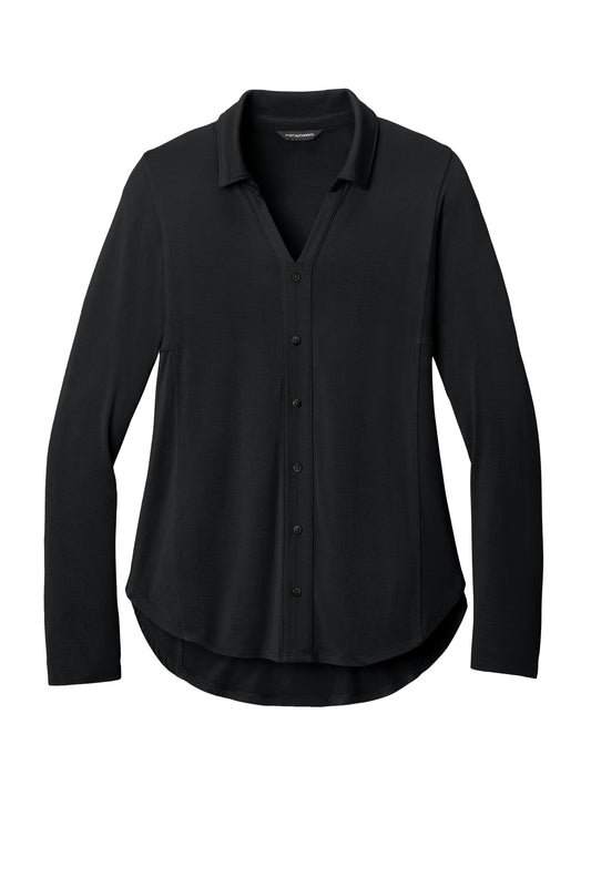 LK5602  Port Authority® Women’s Luxe Knit Button Tunic