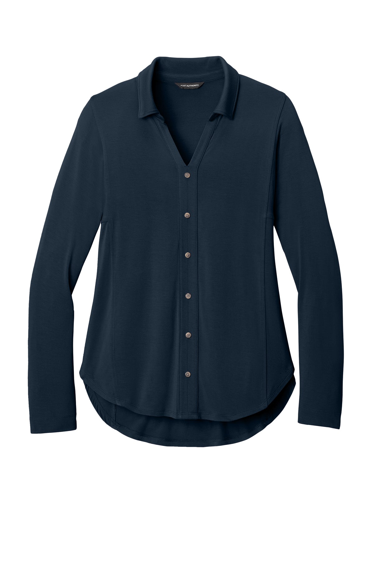 LK5602  Port Authority® Women’s Luxe Knit Button Tunic