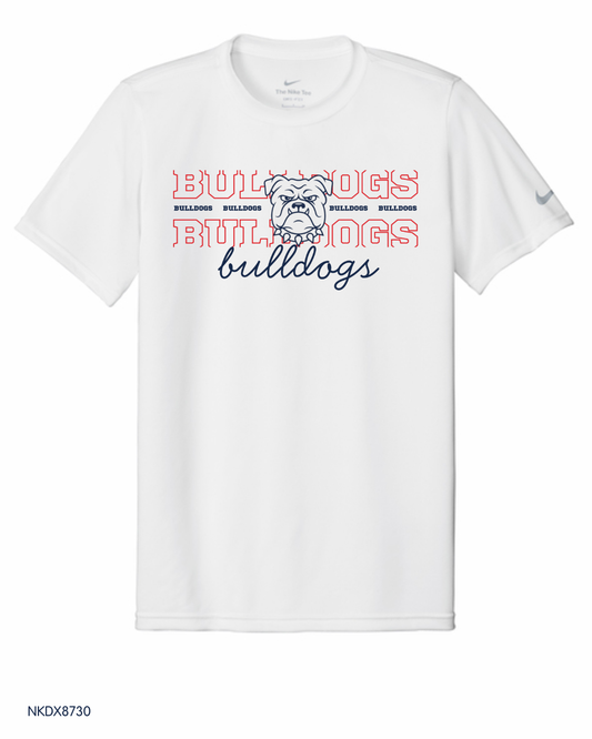 Bulldogs - Youth, Adult, Women's NKDX8730 / NKDX8734 / NKDX8787 Nike Swoosh Sleeve rLegend Tee