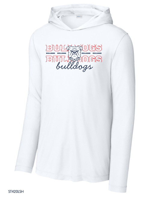 Bulldogs  - Youth & Adult ST420LSH / YST358 Sport-Tek® PosiCharge® Competitor™ Hooded Pullover