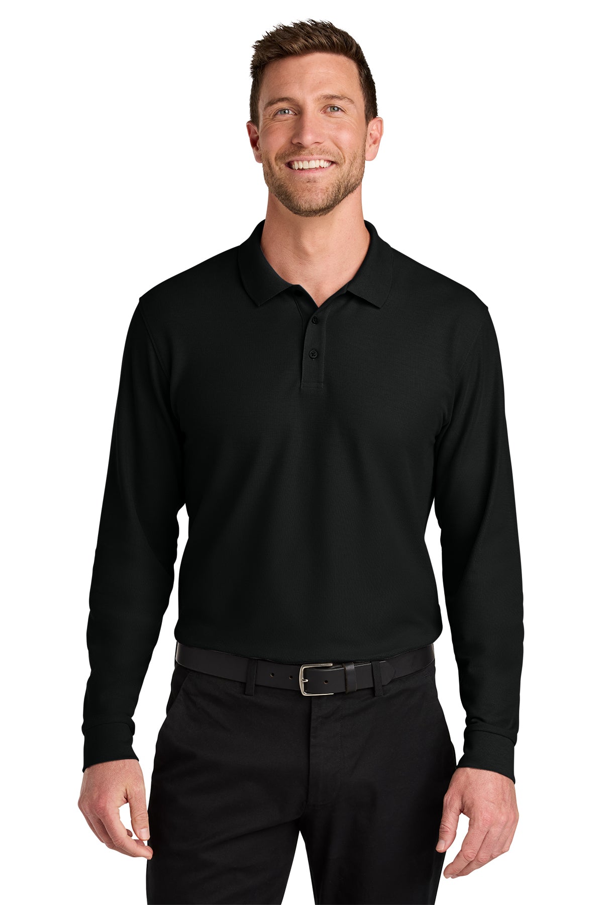 K200LS Port Authority®  Wearever Signature Pique Long Sleeve Polo