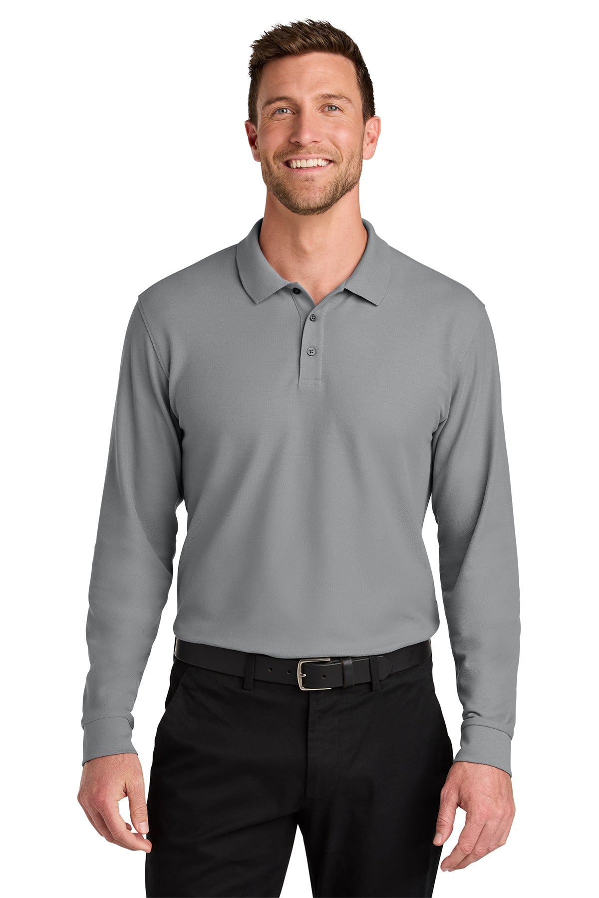 K200LS Port Authority®  Wearever Signature Pique Long Sleeve Polo