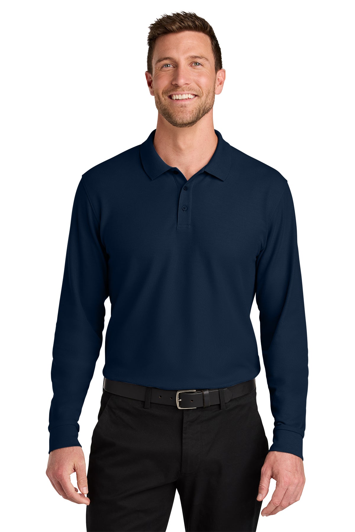 K200LS Port Authority®  Wearever Signature Pique Long Sleeve Polo